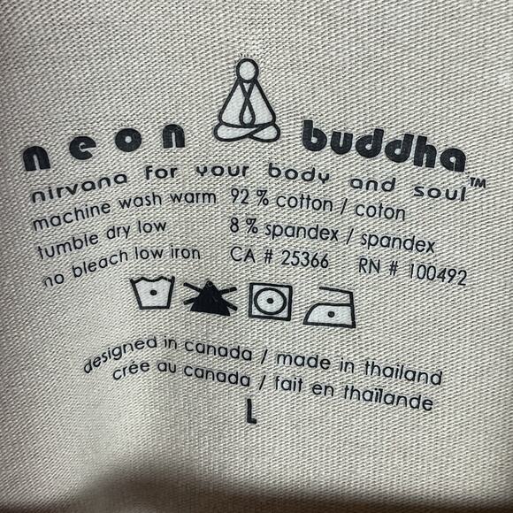 Neon Buddha Womens Jersey Knit Casual Button Down Jacket Large - Picture 8 of 11